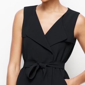 Ann Taylor Trench Suit Sleeveless Dress or Vest 10